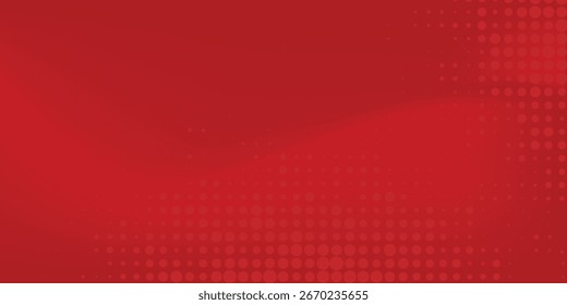 Red diagonal geometric shape with halftone. Modern fiber textured vector illustration presentation eps10