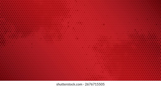 Forma geométrica diagonal roja con semitono. Vector moderno texturizado de fibra 
