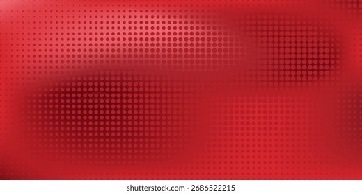 Forma geométrica diagonal roja con semitono. Malla de Vector texturizada de fibra moderna 