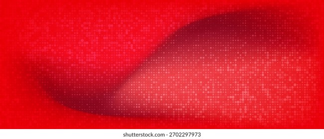 Forma geométrica diagonal roja con semitono. Vector moderno de fibra texturizada eps 10