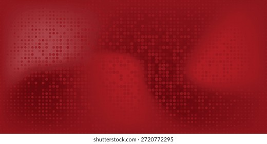 Forma geométrica diagonal roja con semitono. Moderno Vector texturizado de fibra.