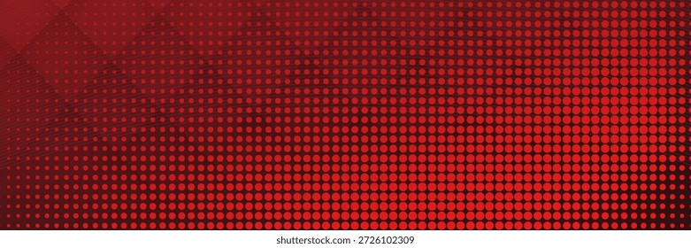 Forma geométrica diagonal roja con semitono. Diseño moderno de moda en Ilustración vectorial