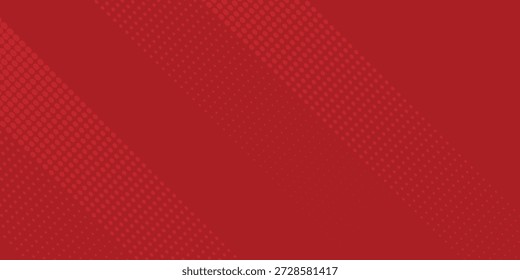 Forma geométrica diagonal roja con semitono. Moderno gradiente de diseño moderno con textura de fibra eps10