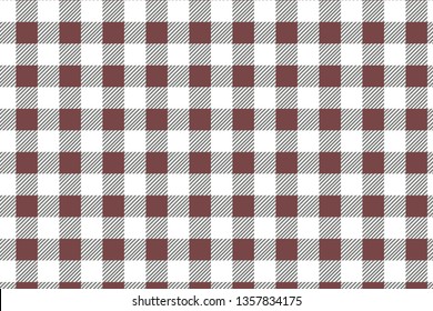 Red diagonal Gingham pattern. Texture from rhombus/squares for - plaid, tablecloths, clothes, shirts, dresses, paper, bedding, blankets, quilts and other textile products. Vector illustration.