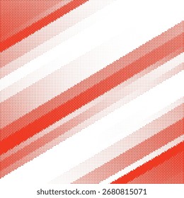 Red diagonal halftone stripe gradient retro abstract modern background texture for posters flyers comics packaging and digital artwork use