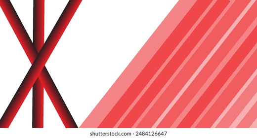 Red Diagonal Lines and white background