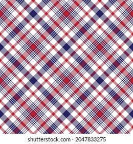 Red Diagonal Plaid Tartan textured Seamless pattern design suitable for fashion textiles and graphics