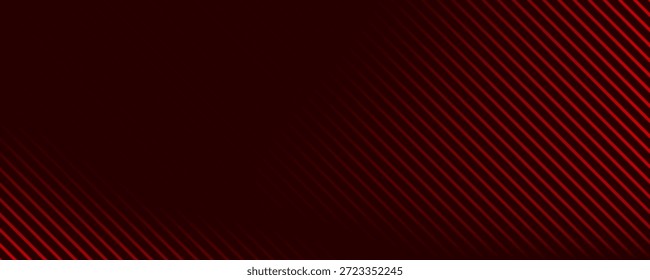 Red diagonal straight line background. Abstract dark striped gradient wallpaper. Red slanted stripes backdrop for flyer, banner, poster, presentation. Masculine linear game or sport texture.