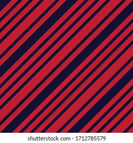 Red diagonal striped seamless pattern background suitable for fashion textiles, graphics