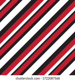 Red diagonal striped seamless pattern background suitable for fashion textiles, graphics