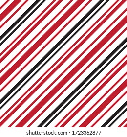 Red diagonal striped seamless pattern background suitable for fashion textiles, graphics