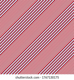 Red diagonal striped seamless pattern background suitable for fashion textiles, graphics