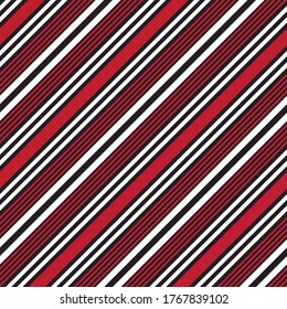 Red diagonal striped seamless pattern background suitable for fashion textiles, graphics