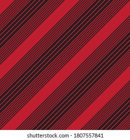 Red diagonal striped seamless pattern background suitable for fashion textiles, graphics