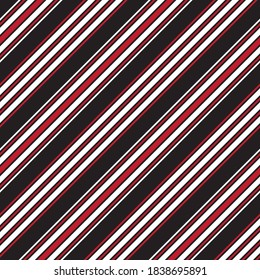 Red diagonal striped seamless pattern background suitable for fashion textiles, graphics