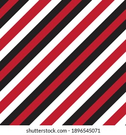 Red diagonal striped seamless pattern background suitable for fashion textiles, graphics