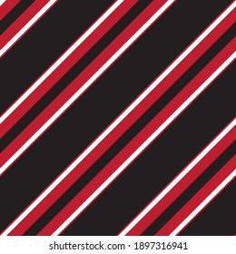 Red diagonal striped seamless pattern background suitable for fashion textiles, graphics