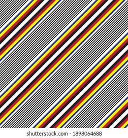 Red diagonal striped seamless pattern background suitable for fashion textiles, graphics