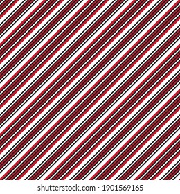 Red diagonal striped seamless pattern background suitable for fashion textiles, graphics