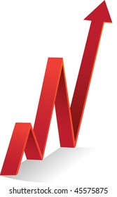 Red diagram up