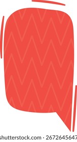 Red dialog bubble vector illustration