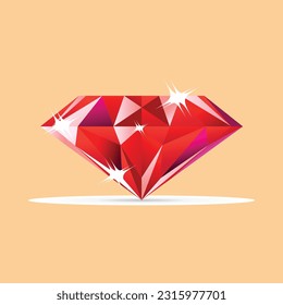red diamond accessories stylish vector 2D legokjambe