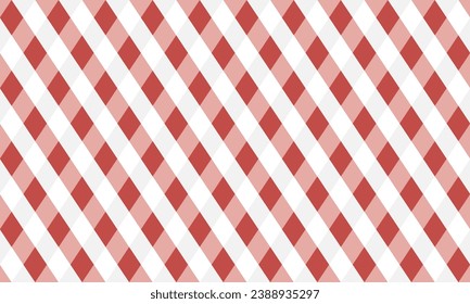 rotes diamantengeometrisches Muster, nahtlos. Vektorwiederholung von Textur.
