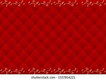 red diamond kilt pattern background hand drawn musical note frame