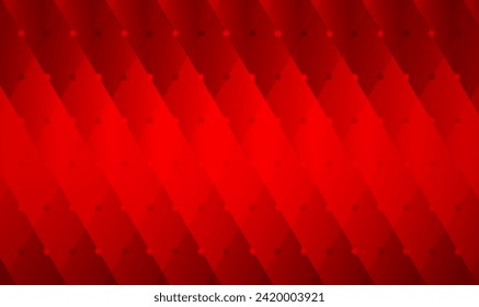 Roter Diamantmuster-Hintergrund mit Sternen. Roter luxuriöser Hintergrund mit Hombus. Diamant formt Hintergrund für Cover, Kunstwerke, Printwerbung, Poster, Webbanner. Einfach und minimal. Premium Vektor EPS10.