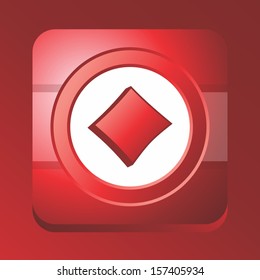 red diamond poker button