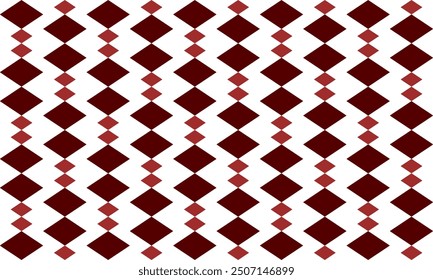 Red diamond repeat vertical column strip pattern, replete image design for fabric printing, column rhombus patter, diamond in diamond