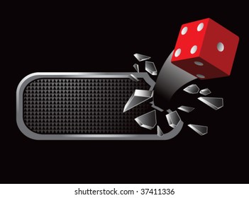 dados rojos en banderas rotas