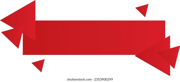 Red die for text, beautiful color, geometry