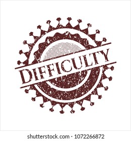  Red Difficulty distress rubber grunge texture seal