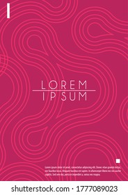 red digital cover abstract background vector illustration design