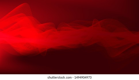 Red Digital Sound Wave Low and Hight richter scale on Black Background,technology and earthquake wave diagram and 
Moving heart concept,design for music studio and science,Vector Illustration.