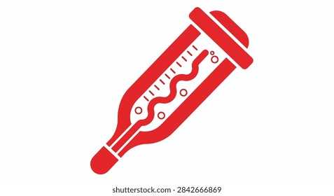 Red digital thermometer device only