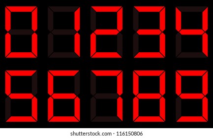 133,129 Red digits numbers Images, Stock Photos & Vectors | Shutterstock