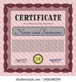 Red Diploma. Customizable, Easy to edit and change colors. With quality background. Sophisticated design. 