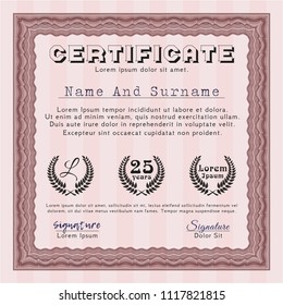 Red Diploma. Detailed. Easy to print. Superior design. 