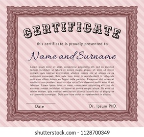 Red Diploma. Detailed. Easy to print. Nice design. 