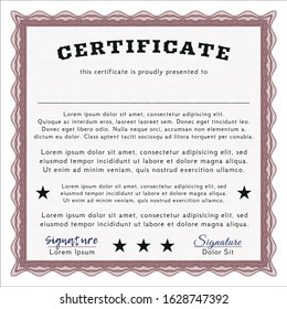 Red Diploma. Easy to print. Customizable, Easy to edit and change colors. Perfect design. 