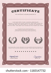 Red Diploma. Excellent design. Customizable, Easy to edit and change colors. With quality background. 