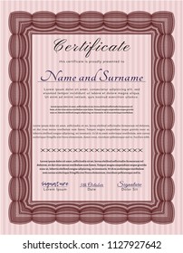 Red Diploma. Money Pattern design. Detailed. Complex background. 