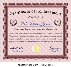 Red Diploma. Nice design. Printer friendly. Customizable, Easy to edit and change colors. 