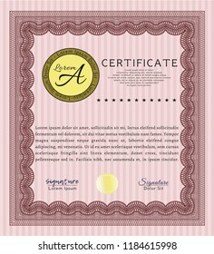Red Diploma. With quality background. Customizable, Easy to edit and change colors. Artistry design. 