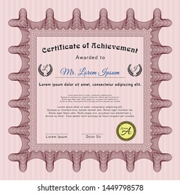Red Diploma template. Elegant design. With quality background. Customizable, Easy to edit and change colors. 