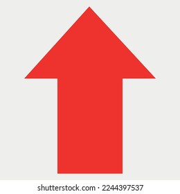 Red Directional Arrow Vector illustration