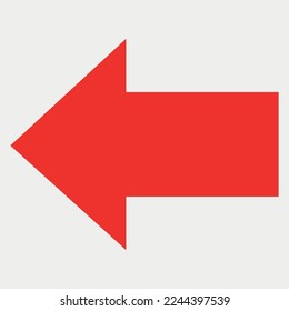 Red Directional Arrow Vector illustration