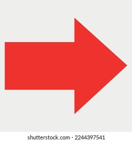 Red Directional Arrow Vector illustration